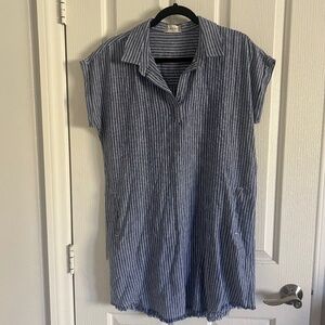 Altar’d State Linen Blend Shirt Dress